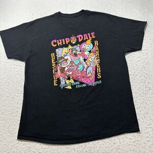 Disney Mens XL Chip 'n' Dale Rescue Rangers Short Sleeve Cartoon Graphic T Shirt